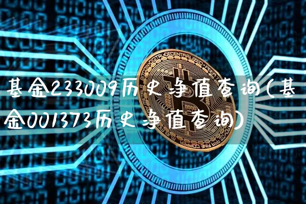 基金233009历史净值查询(基金001373历史净值查询)_https://www.xjzxxn66.com_未分类_第1张