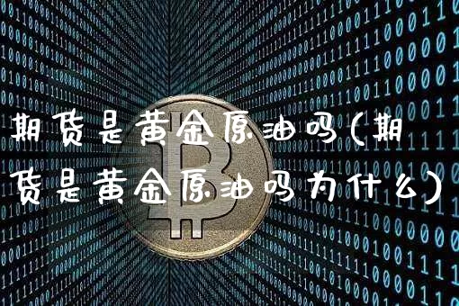 期货是黄金原油吗(期货是黄金原油吗为什么)_https://www.xjzxxn66.com_区块链_第1张