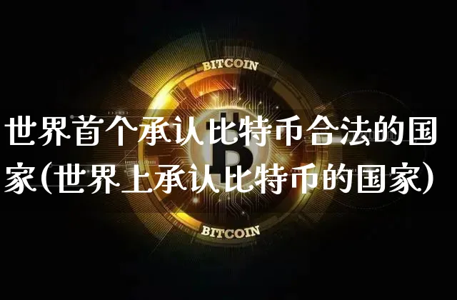 世界首个承认比特币合法的国家(世界上承认比特币的国家)_https://www.xjzxxn66.com_以太坊_第1张