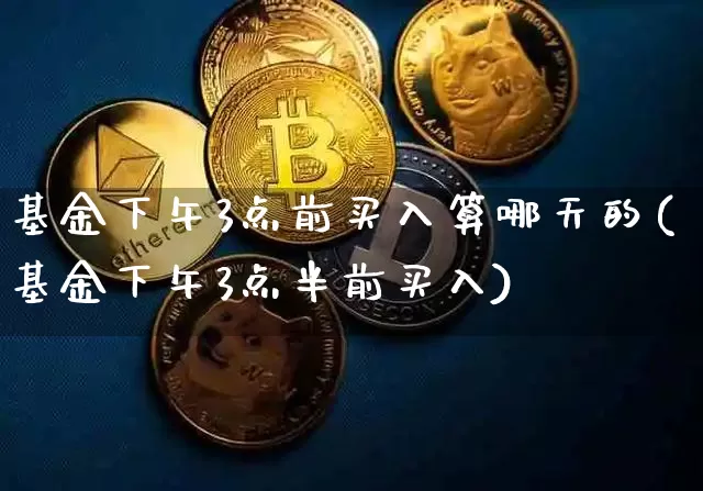 基金下午3点前买入算哪天的(基金下午3点半前买入)_https://www.xjzxxn66.com_币圈资讯_第1张