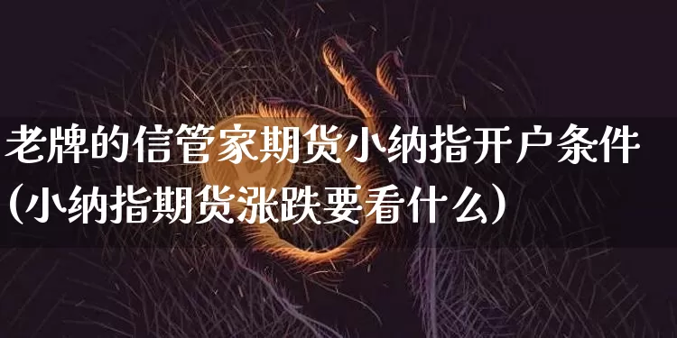 老牌的信管家期货小纳指开户条件(小纳指期货涨跌要看什么)_https://www.xjzxxn66.com_区块链_第1张