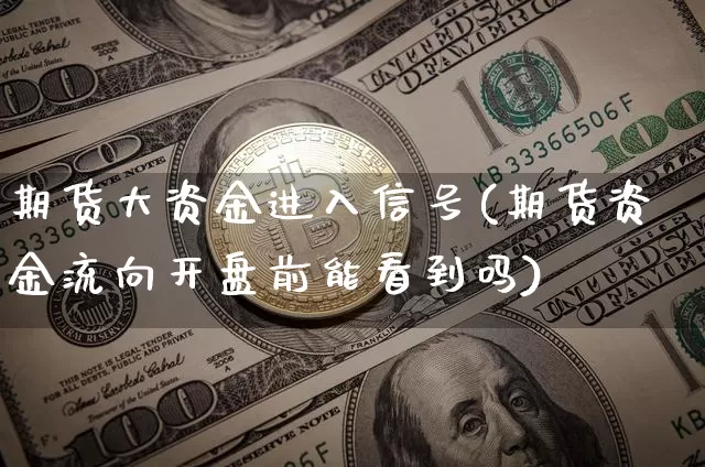 期货大资金进入信号(期货资金流向开盘前能看到吗)_https://www.xjzxxn66.com_区块链_第1张
