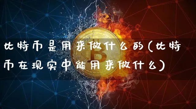 比特币是用来做什么的(比特币在现实中能用来做什么)_https://www.xjzxxn66.com_区块链_第1张