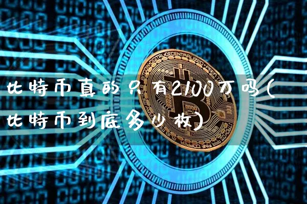 比特币真的只有2100万吗(比特币到底多少枚)_https://www.xjzxxn66.com_币圈资讯_第1张