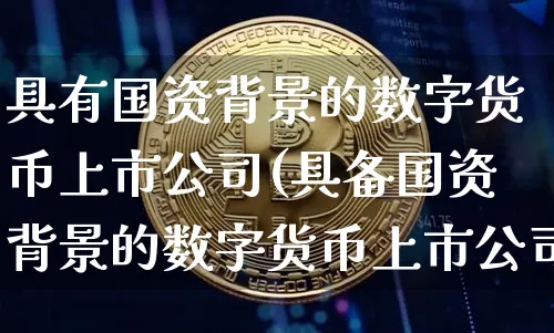 具有国资背景的数字货币上市公司(具备国资背景的数字货币上市公司)_https://www.xjzxxn66.com_区块链_第1张