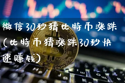 微信30秒猜比特币涨跌(比特币猜涨跌30秒快速赚钱)_https://www.xjzxxn66.com_币圈资讯_第1张