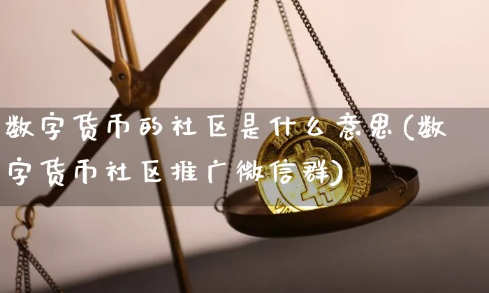 数字货币的社区是什么意思(数字货币社区推广微信群)_https://www.xjzxxn66.com_币圈资讯_第1张