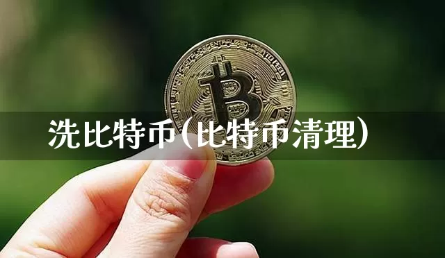 洗比特币(比特币清理)_https://www.xjzxxn66.com_币圈资讯_第1张
