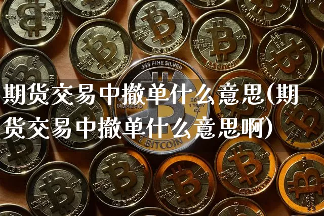 期货交易中撤单什么意思(期货交易中撤单什么意思啊)_币圈资讯_第1张_相聚币圈 期货交易中撤单什么意思(期货交易中撤单什么意思啊)_https://www.xjzxxn66.com_币圈资讯_第1张