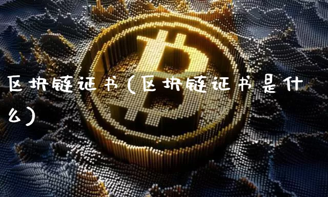 区块链证书(区块链证书是什么)_https://www.xjzxxn66.com_比特币_第1张