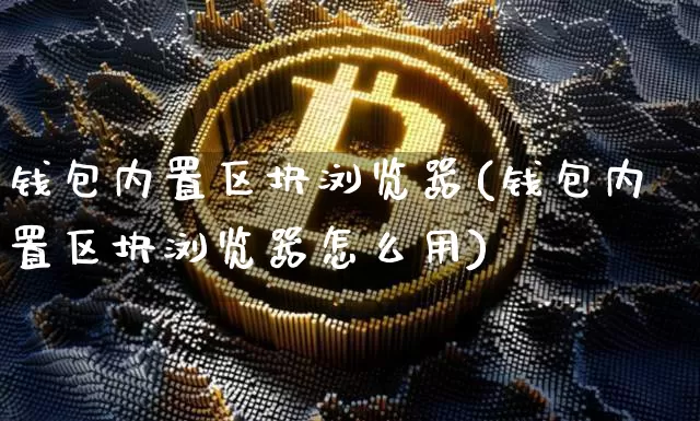 钱包内置区块浏览器(钱包内置区块浏览器怎么用)_https://www.xjzxxn66.com_币圈资讯_第1张