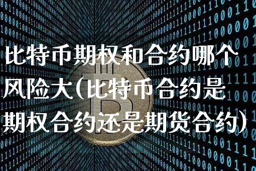 比特币期权和合约哪个风险大(比特币合约是期权合约还是期货合约)_https://www.xjzxxn66.com_以太坊_第1张