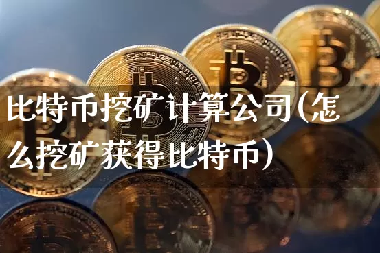 比特币挖矿计算公司(怎么挖矿获得比特币)_https://www.xjzxxn66.com_区块链_第1张
