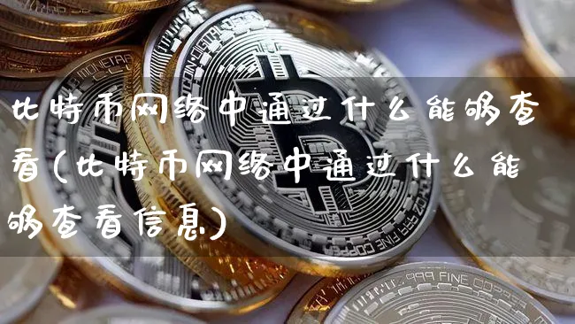 比特币网络中通过什么能够查看(比特币网络中通过什么能够查看信息)_https://www.xjzxxn66.com_币圈资讯_第1张