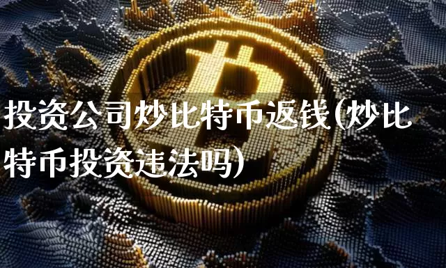 投资公司炒比特币返钱(炒比特币投资违法吗)_https://www.xjzxxn66.com_比特币_第1张