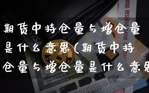 期货中持仓量与增仓量是什么意思(期货中持仓量与增仓量是什么意思啊)_https://www.xjzxxn66.com_未分类_第1张