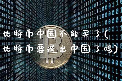 比特币中国不能买了(比特币要退出中国了吗)_https://www.xjzxxn66.com_币圈资讯_第1张