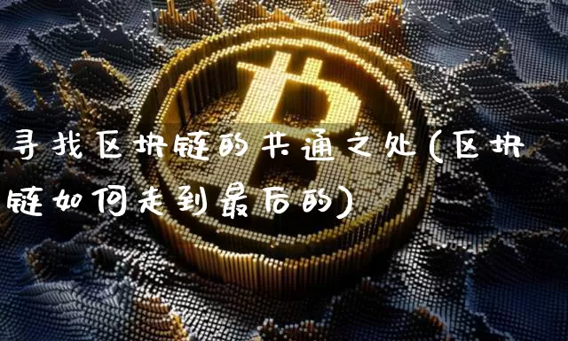 寻找区块链的共通之处(区块链如何走到最后的)_https://www.xjzxxn66.com_以太坊_第1张