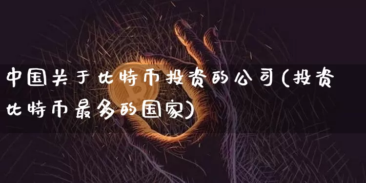 中国关于比特币投资的公司(投资比特币最多的国家)_https://www.xjzxxn66.com_币圈资讯_第1张