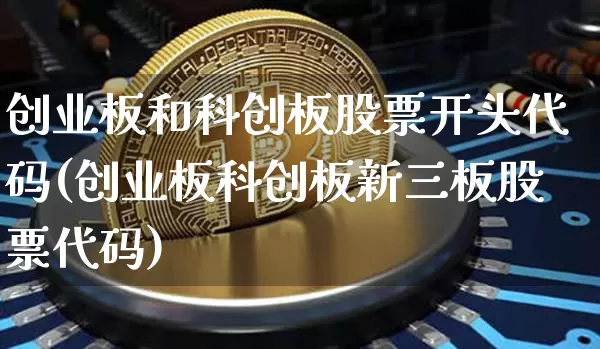 创业板和科创板股票开头代码(创业板科创板新三板股票代码)_https://www.xjzxxn66.com_币圈资讯_第1张