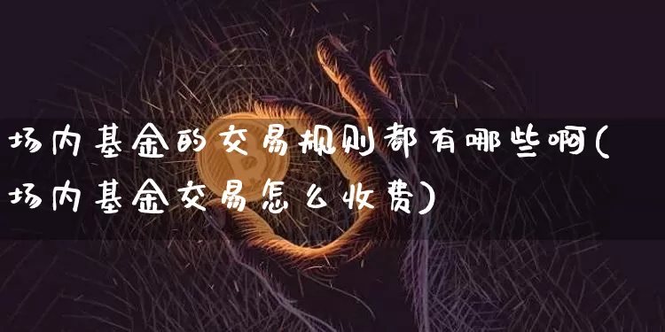 场内基金的交易规则都有哪些啊(场内基金交易怎么收费)_未分类_第1张_相聚币圈 场内基金的交易规则都有哪些啊(场内基金交易怎么收费)_https://www.xjzxxn66.com_未分类_第1张