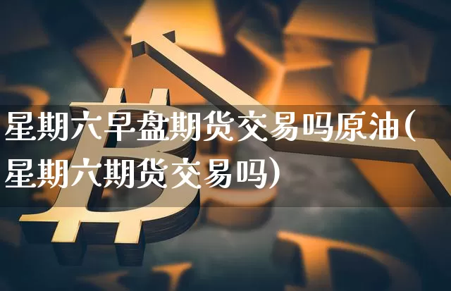 星期六早盘期货交易吗原油(星期六期货交易吗)_https://www.xjzxxn66.com_币圈资讯_第1张