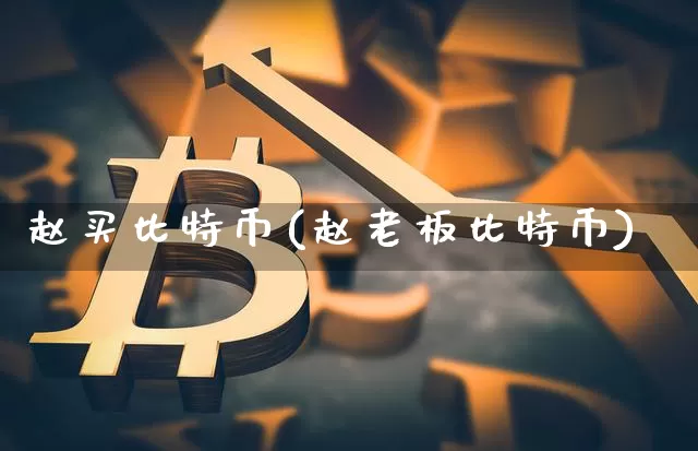 赵买比特币(赵老板比特币)_https://www.xjzxxn66.com_币圈资讯_第1张