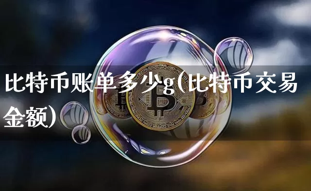 比特币账单多少g(比特币交易金额)_https://www.xjzxxn66.com_区块链_第1张