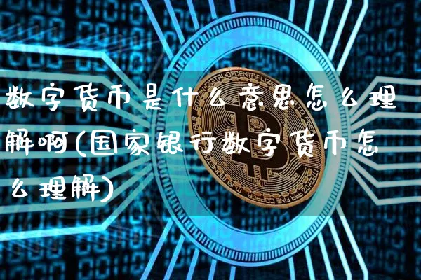 数字货币是什么意思怎么理解啊(国家银行数字货币怎么理解)_https://www.xjzxxn66.com_币圈资讯_第1张