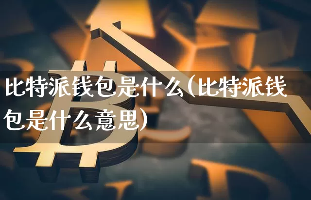 比特派钱包是什么(比特派钱包是什么意思)_https://www.xjzxxn66.com_币圈资讯_第1张