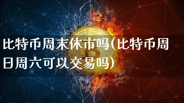 比特币周末休市吗(比特币周日周六可以交易吗)_https://www.xjzxxn66.com_币圈资讯_第1张