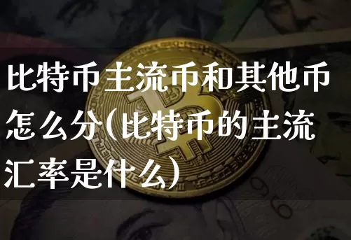 比特币主流币和其他币怎么分(比特币的主流汇率是什么)_https://www.xjzxxn66.com_币圈资讯_第1张
