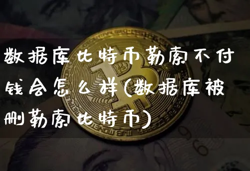 数据库比特币勒索不付钱会怎么样(数据库被删勒索比特币)_https://www.xjzxxn66.com_币圈资讯_第1张