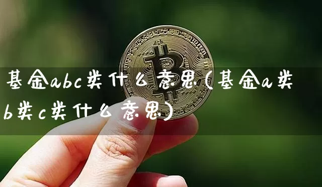 基金abc类什么意思(基金a类b类c类什么意思)_比特币_第1张_相聚币圈 基金abc类什么意思(基金a类b类c类什么意思)_https://www.xjzxxn66.com_比特币_第1张