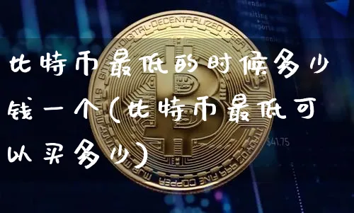 比特币最低的时候多少钱一个(比特币最低可以买多少)_https://www.xjzxxn66.com_币圈资讯_第1张